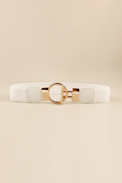 Circle Shape Buckle Zinc Alloy Buckle PU Leather Belt Carauana Store