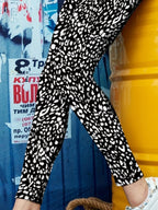 Printed High Waist Skinny Leggings Carauana Store