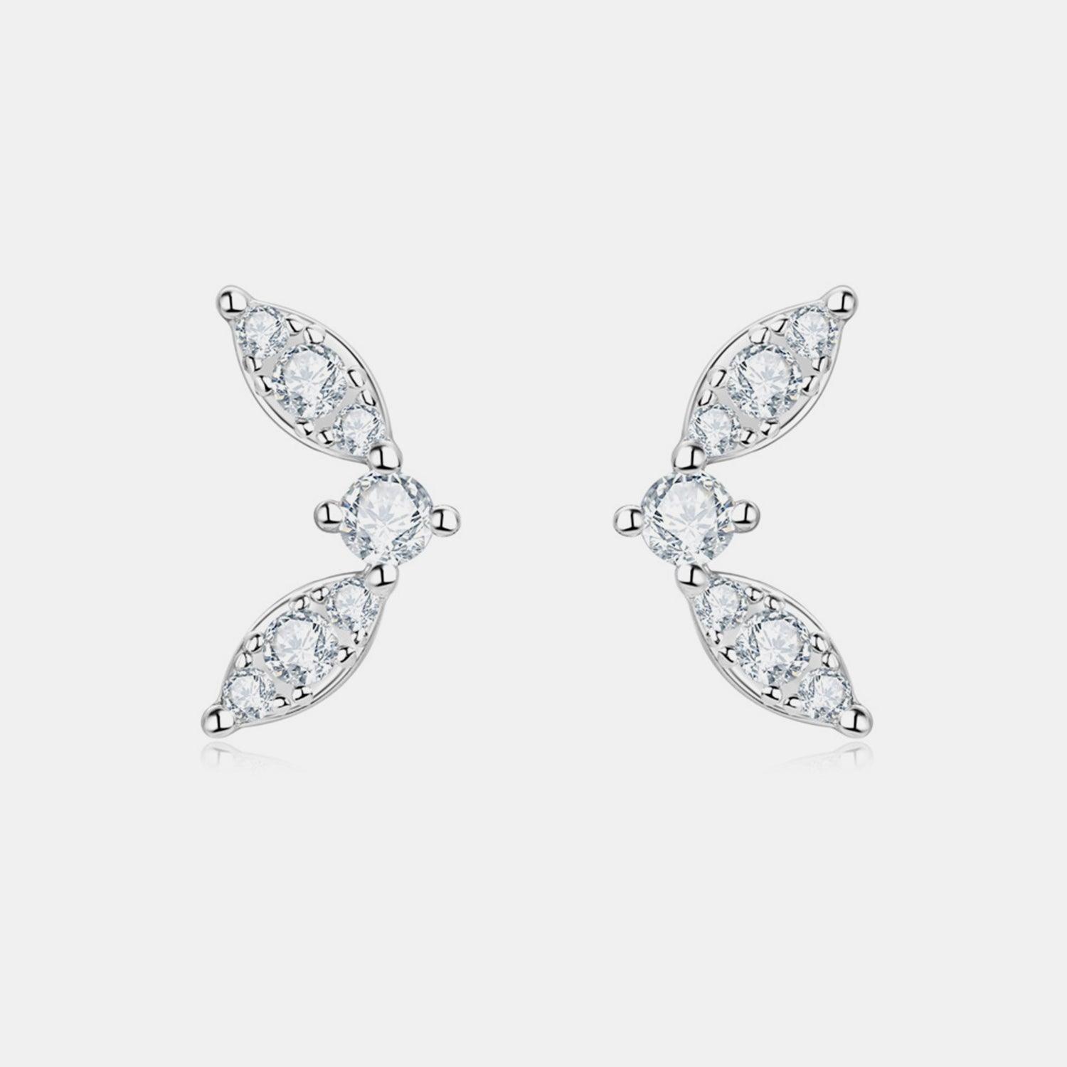 Moissanite 925 Sterling Silver Stud Earrings