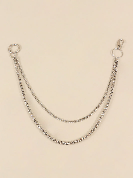 Double-Layered Metal Chain Belt Carauana Store