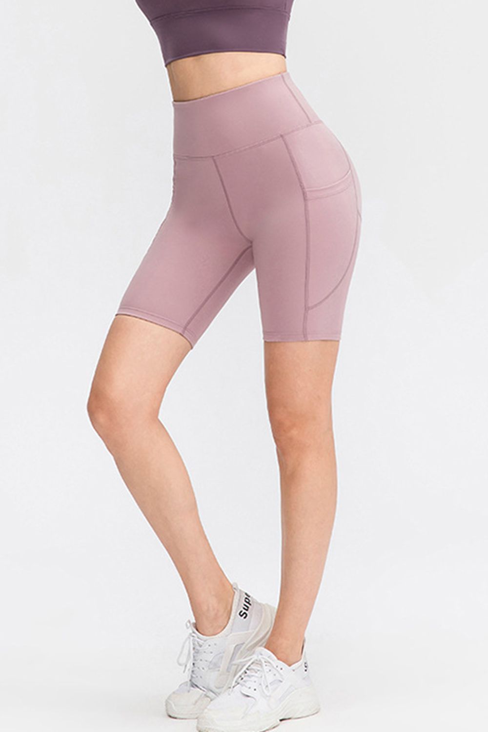 Wide Waistband Sports Shorts with Pockets Carauana Store