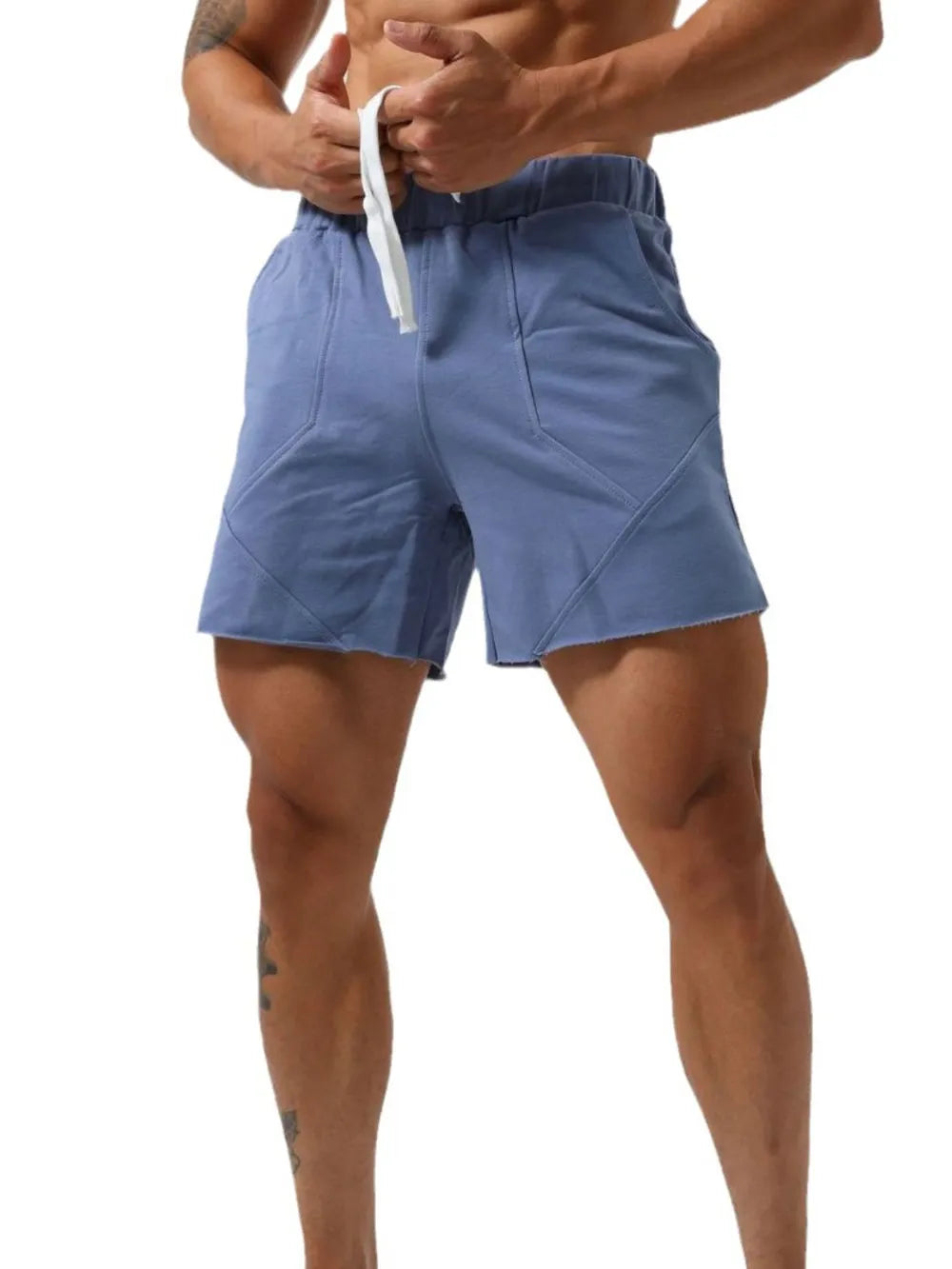 Men's Plus Size Drawstring Elastic Waist Shorts CaRaUaNa Fashion