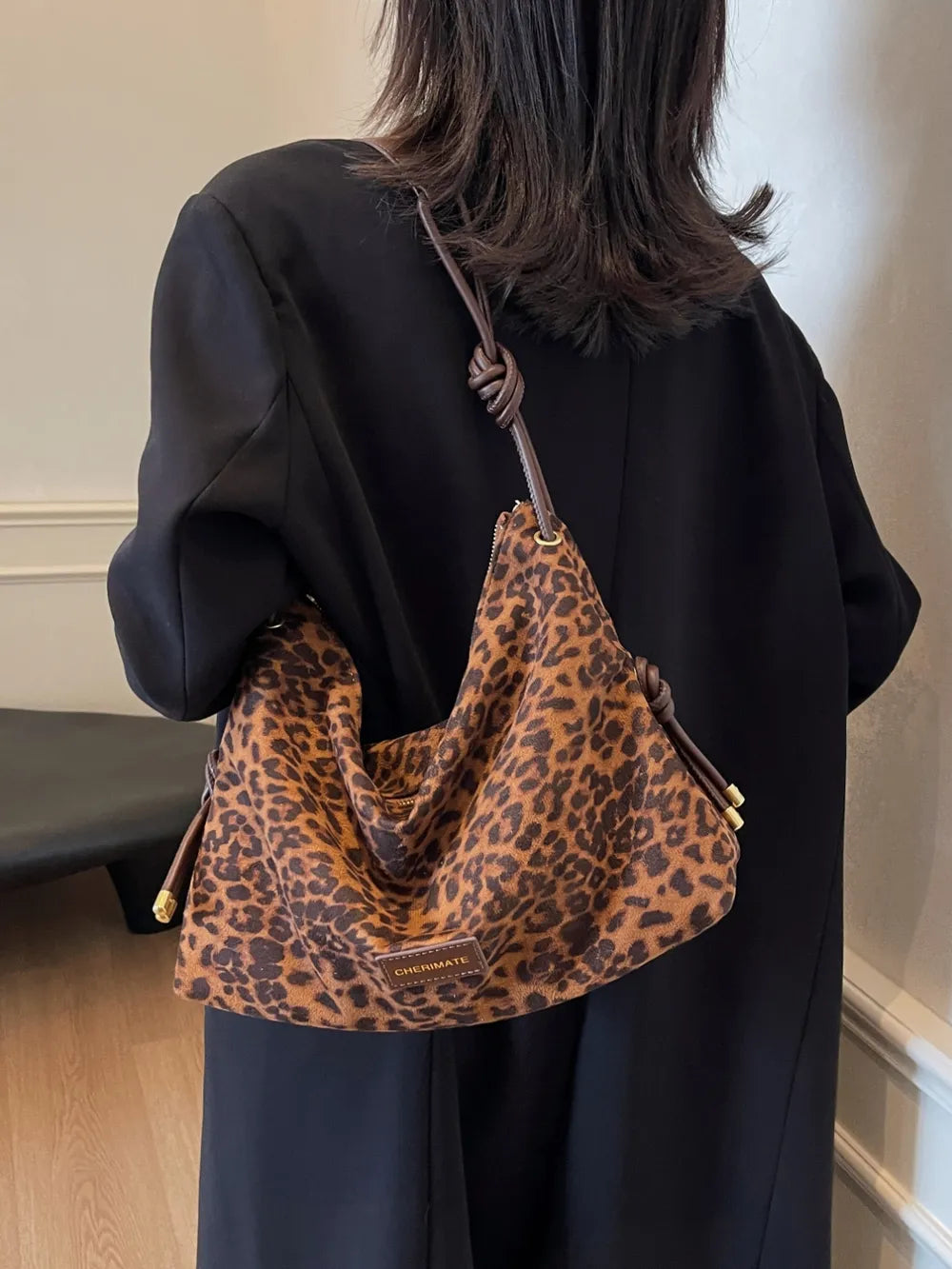 Suede Large Shoulder Bag Carauana Store