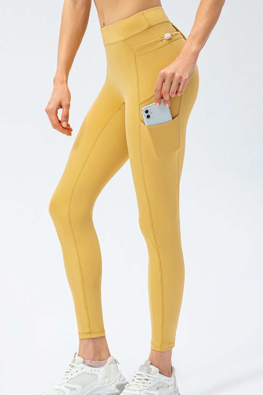 Full Size Slim Fit High Waist Long Sports Pants with Pockets Carauana Store