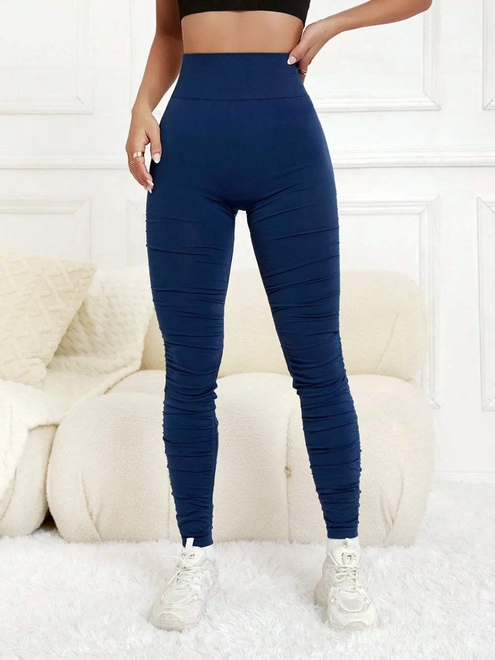 Ruched High Waist Active Leggings Carauana Store
