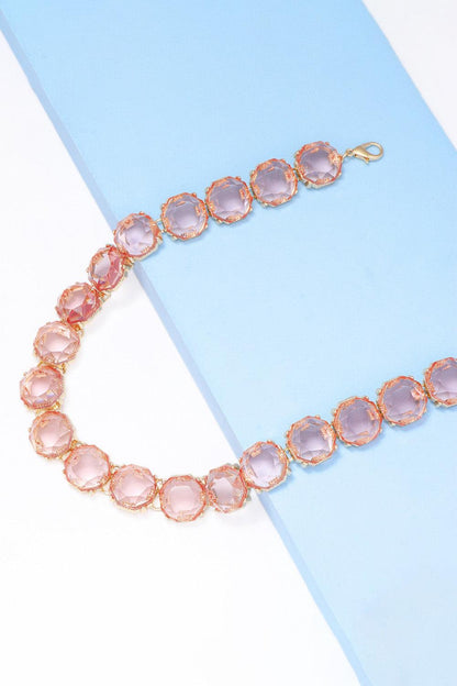 Zinc Alloy Resin Necklace