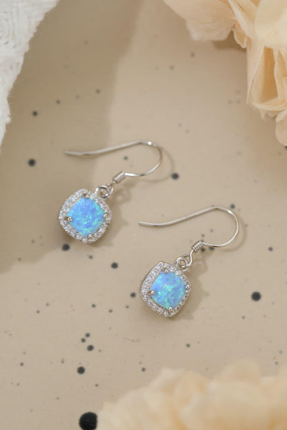 Opal Square Drop Earrings