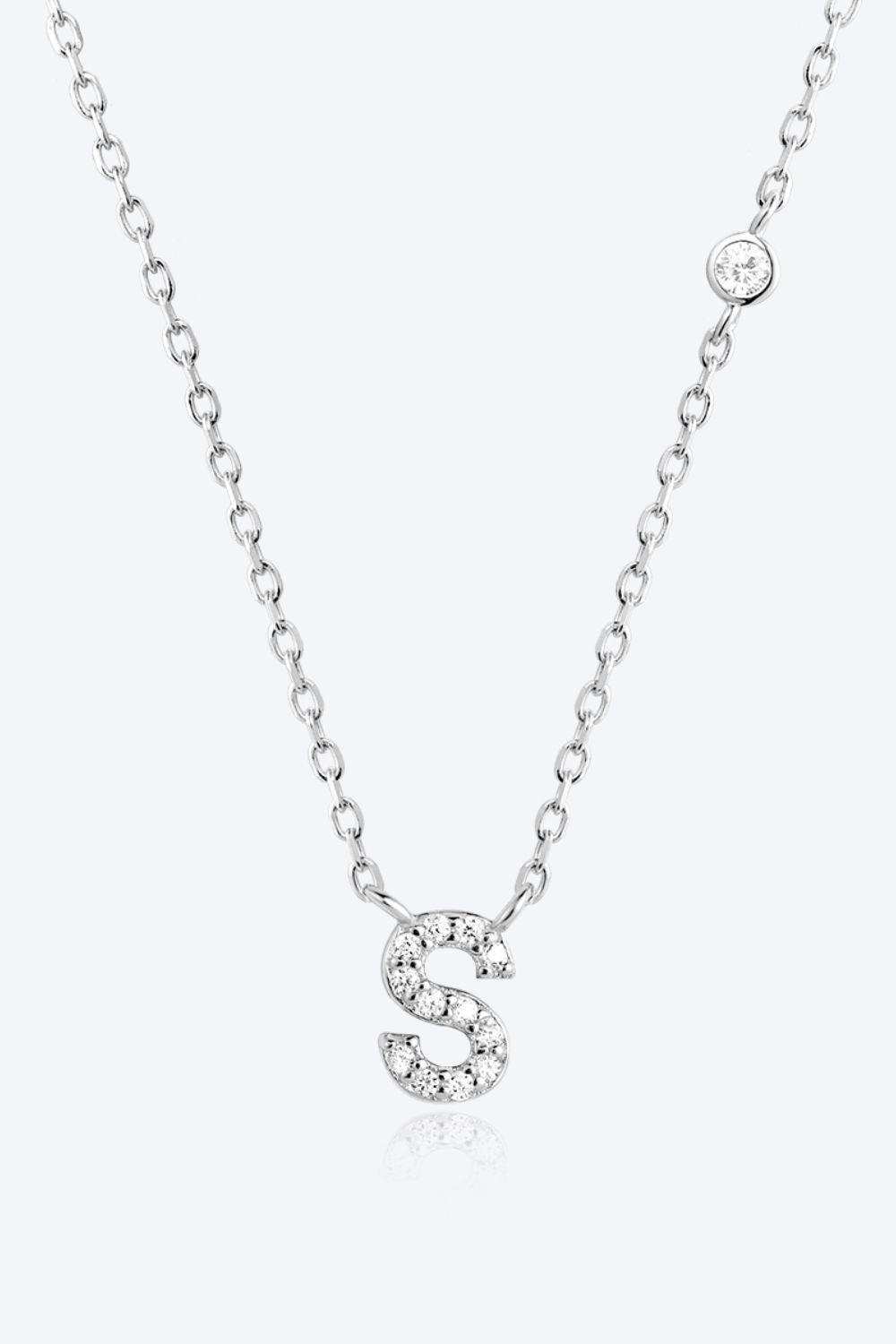 Q To U Zircon 925 Sterling Silver Necklace