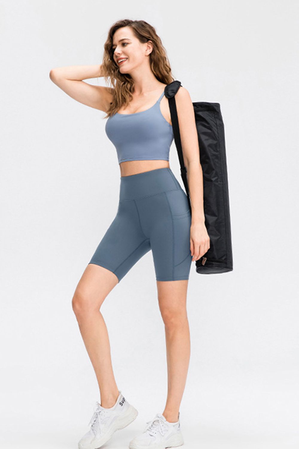 Wide Waistband Sports Shorts with Pockets Carauana Store