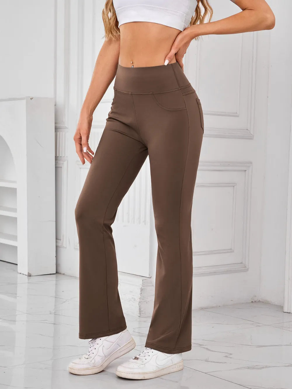 Lovelet High Waist Active Pants with Pockets Carauana Store