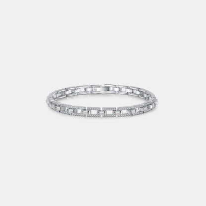 3.2 Carat Moissanite 925 Sterling Silver Bracelet