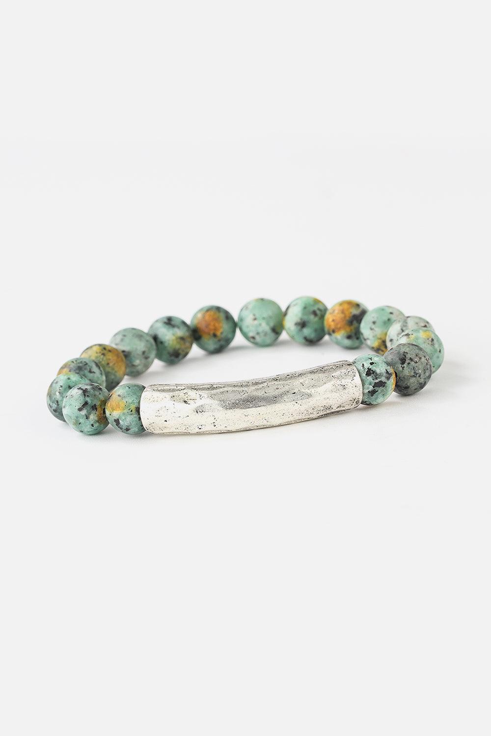 Natural Stone Beaded Bracelet