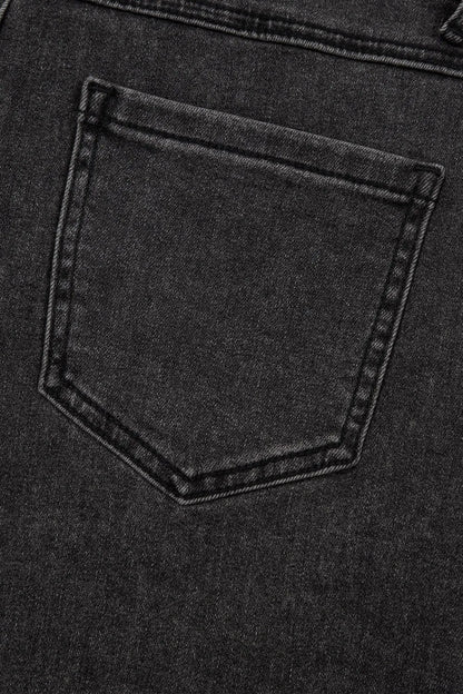 Raw Hem High Waist Denim Shorts