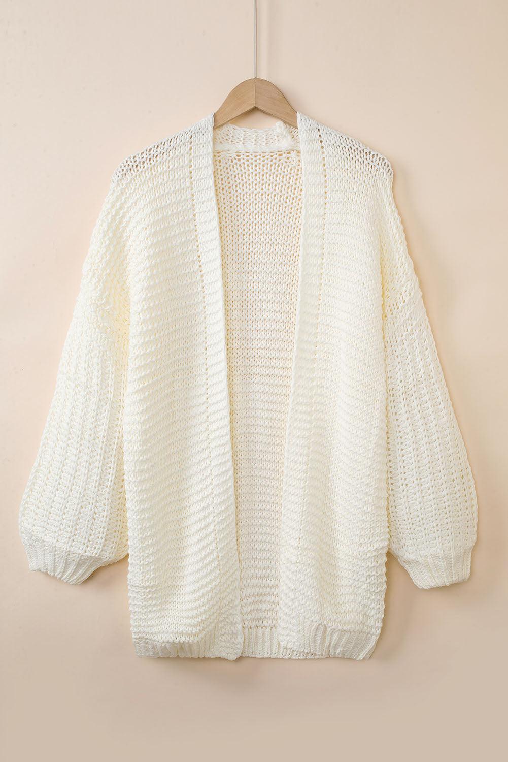 Open Front Longline Cardigan