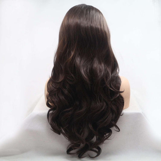 13*3" Lace Front Wigs Synthetic Long Wavy 24" 130% Density Carauana Store