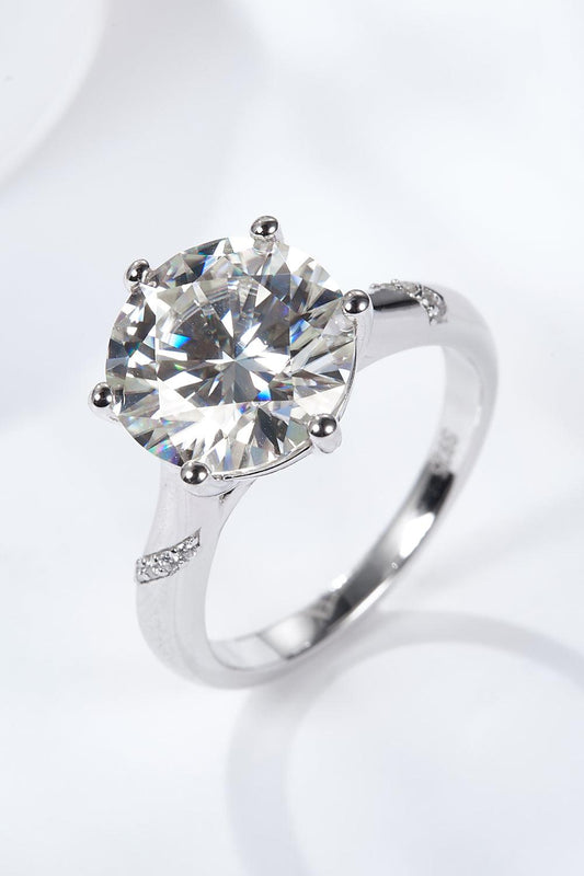 5 Carat Moissanite Solitaire Ring