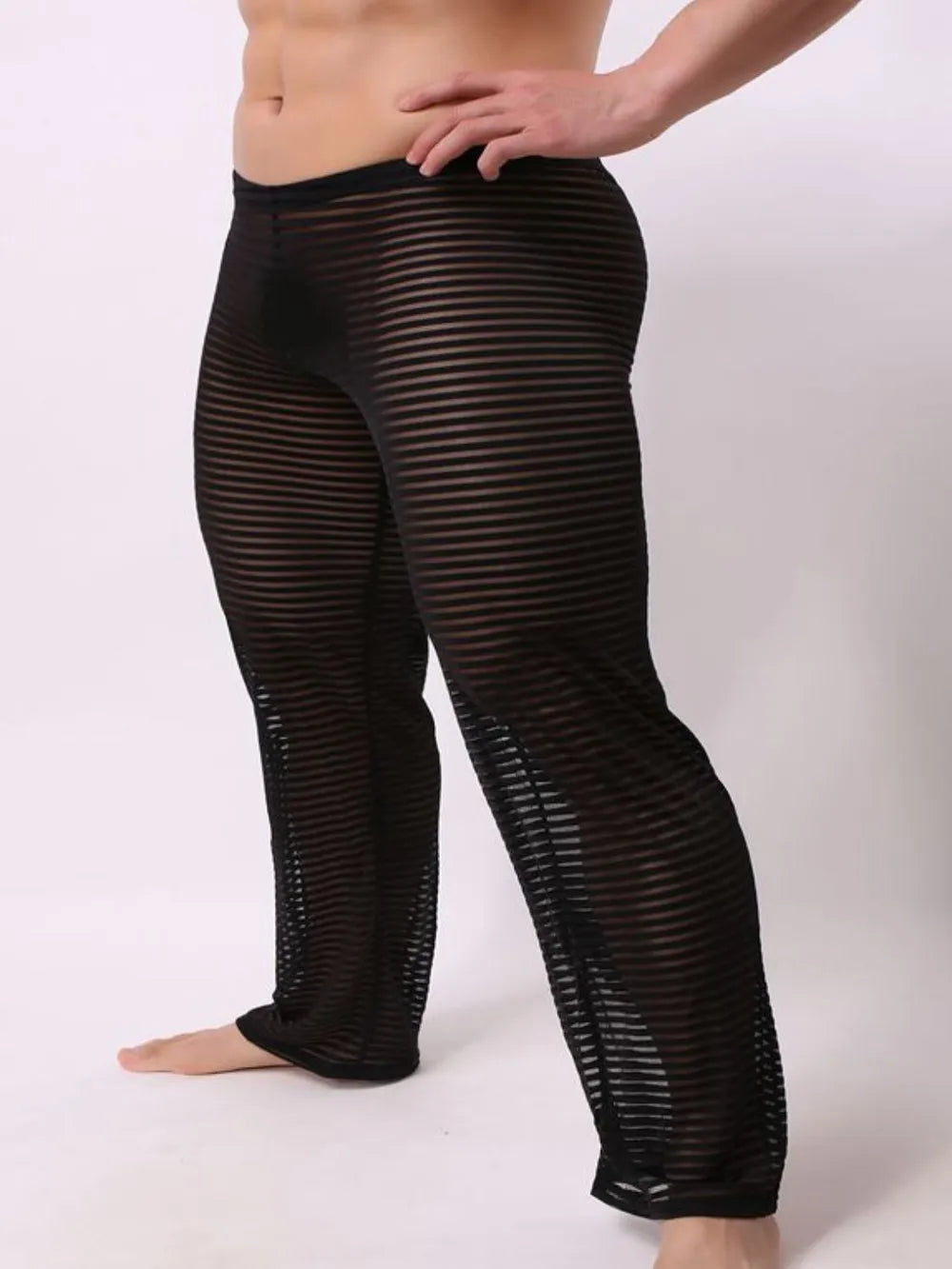 Men's Striped Sheer Pants CaRaUaNa Fashion