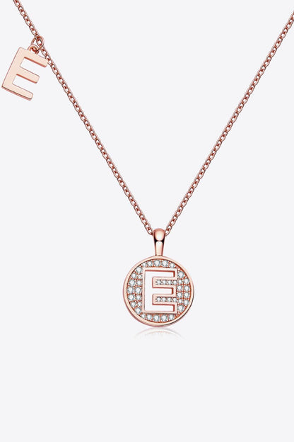 Moissanite A to J Pendant Necklace