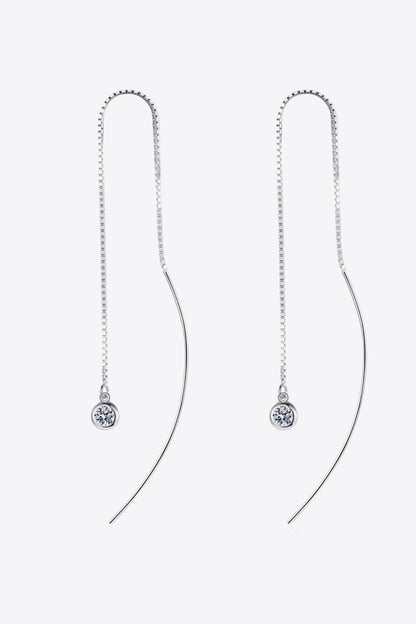 Moissanite 925 Sterling Silver Threader Earrings