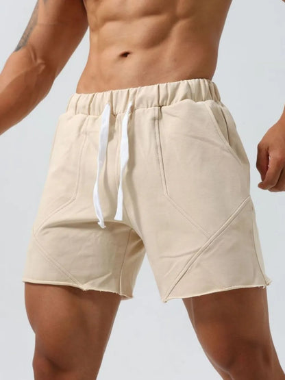 Men's Plus Size Drawstring Elastic Waist Shorts CaRaUaNa Fashion