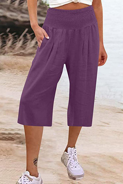 Pocketed High Waist Pants