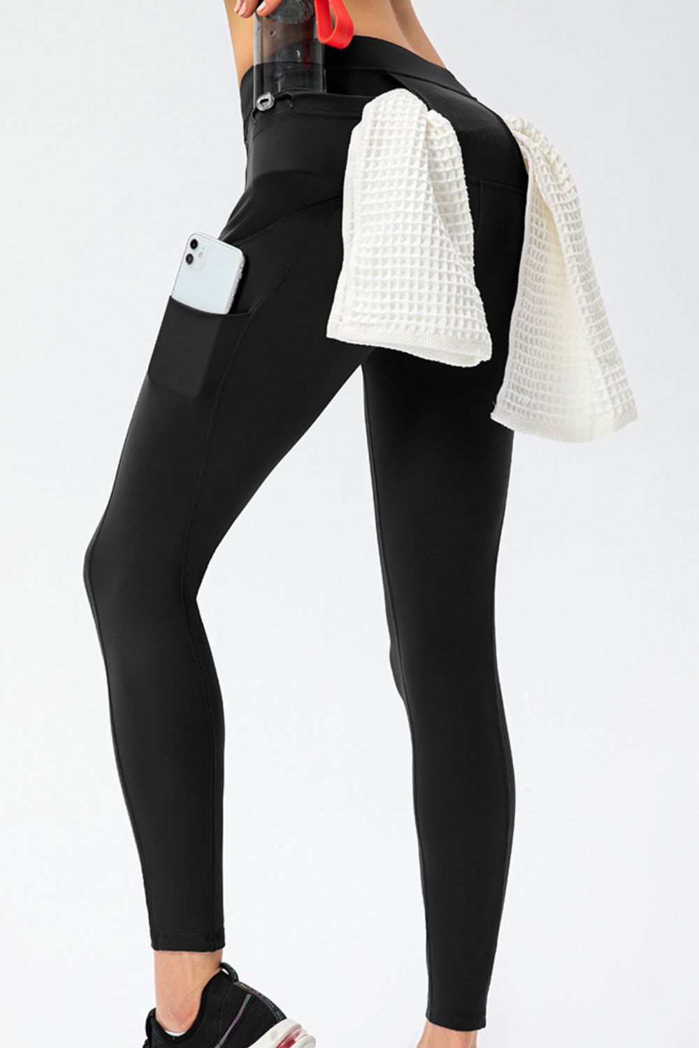 Full Size Slim Fit High Waist Long Sports Pants with Pockets Carauana Store