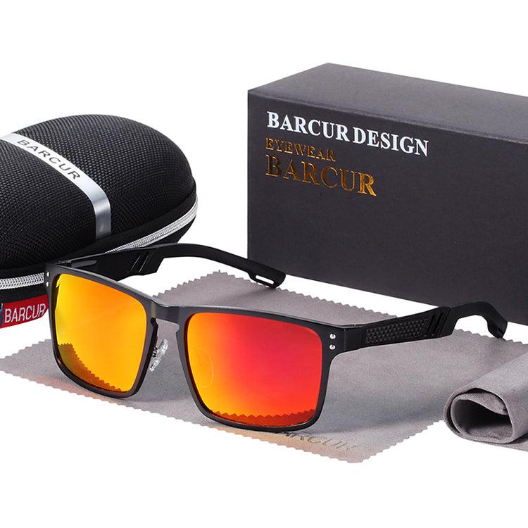 BARCUR Hot Black Goggle Male Sunglasses UV400