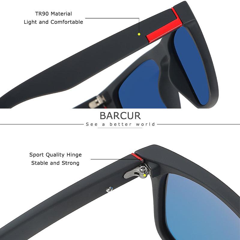 BARCUR NEW Polarized Sunglasses Men Driving Shades