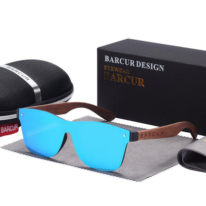 BARCUR Walnut Sunglasses Polarized