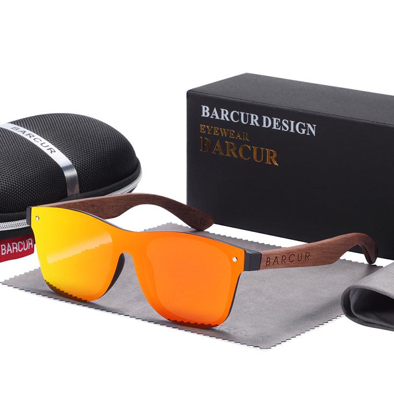 BARCUR Walnut Sunglasses Polarized