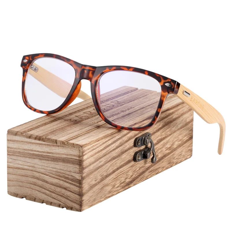 BARCUR Wood Anti Blue Ray Glasses Computer Glasses Optical Eye UV Blocking Gaming Filter Eyewear - CaRaUaNa Fashion