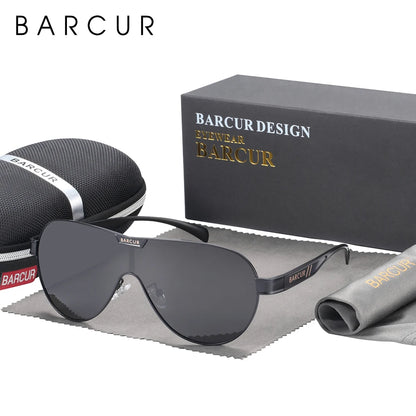 BARCUR Man Sunglasses for Men Polarized Sun Glasses For Women Eyeglasses Eyewear Accessory - CaRaUaNa Fashion
