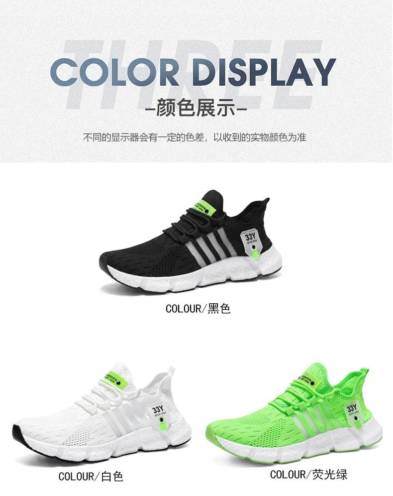 CARAUANA Zapatos Unisex Athletic Walking Shoes - Breathable Lace-Up Mesh, Various Colors & Plus Sizes Carauana Store