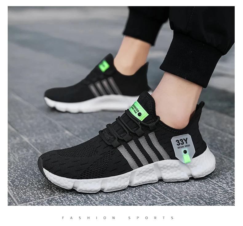 CARAUANA Zapatos Unisex Athletic Walking Shoes - Breathable Lace-Up Mesh, Various Colors & Plus Sizes Carauana Store