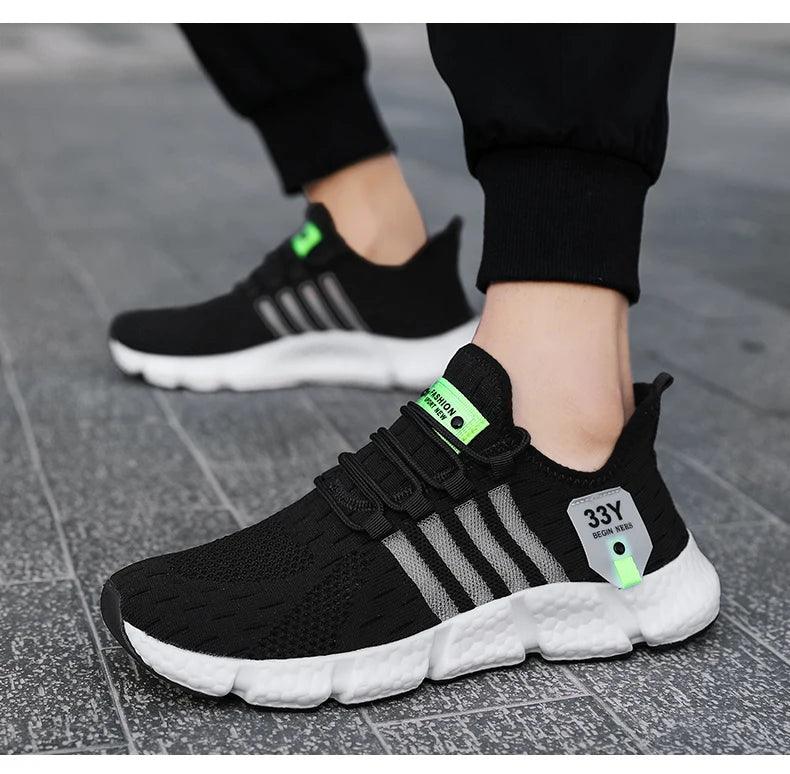 CARAUANA Zapatos Unisex Athletic Walking Shoes - Breathable Lace-Up Mesh, Various Colors & Plus Sizes Carauana Store