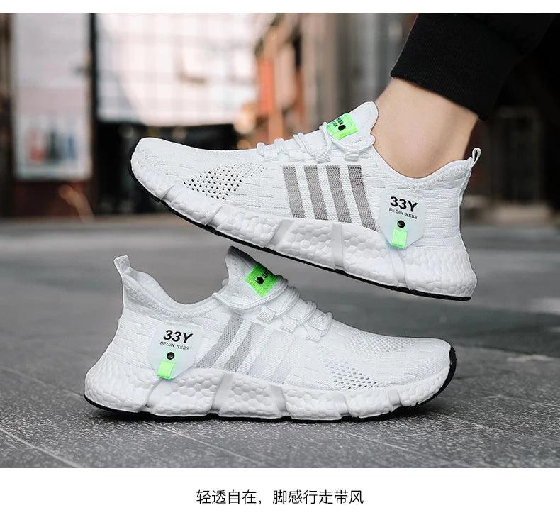 CARAUANA Zapatos Unisex Athletic Walking Shoes - Breathable Lace-Up Mesh, Various Colors & Plus Sizes Carauana Store