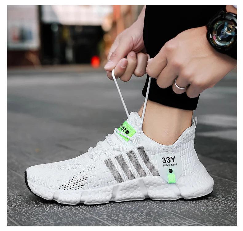 CARAUANA Zapatos Unisex Athletic Walking Shoes - Breathable Lace-Up Mesh, Various Colors & Plus Sizes Carauana Store