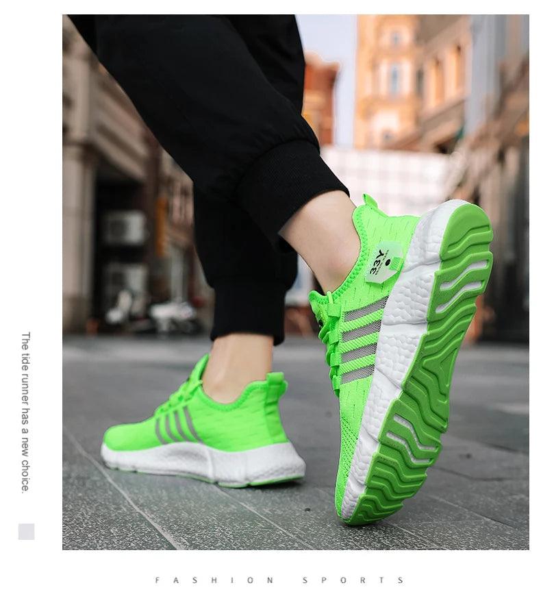 CARAUANA Zapatos Unisex Athletic Walking Shoes - Breathable Lace-Up Mesh, Various Colors & Plus Sizes Carauana Store