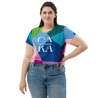 Carauana Crop Tee Blue