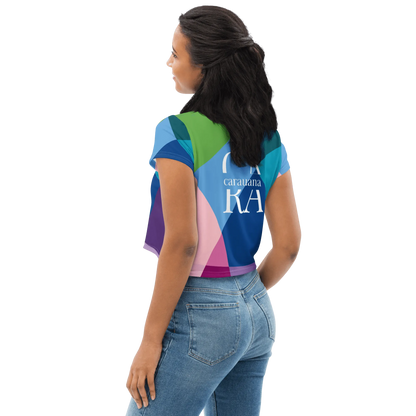 Carauana Crop Tee Blue