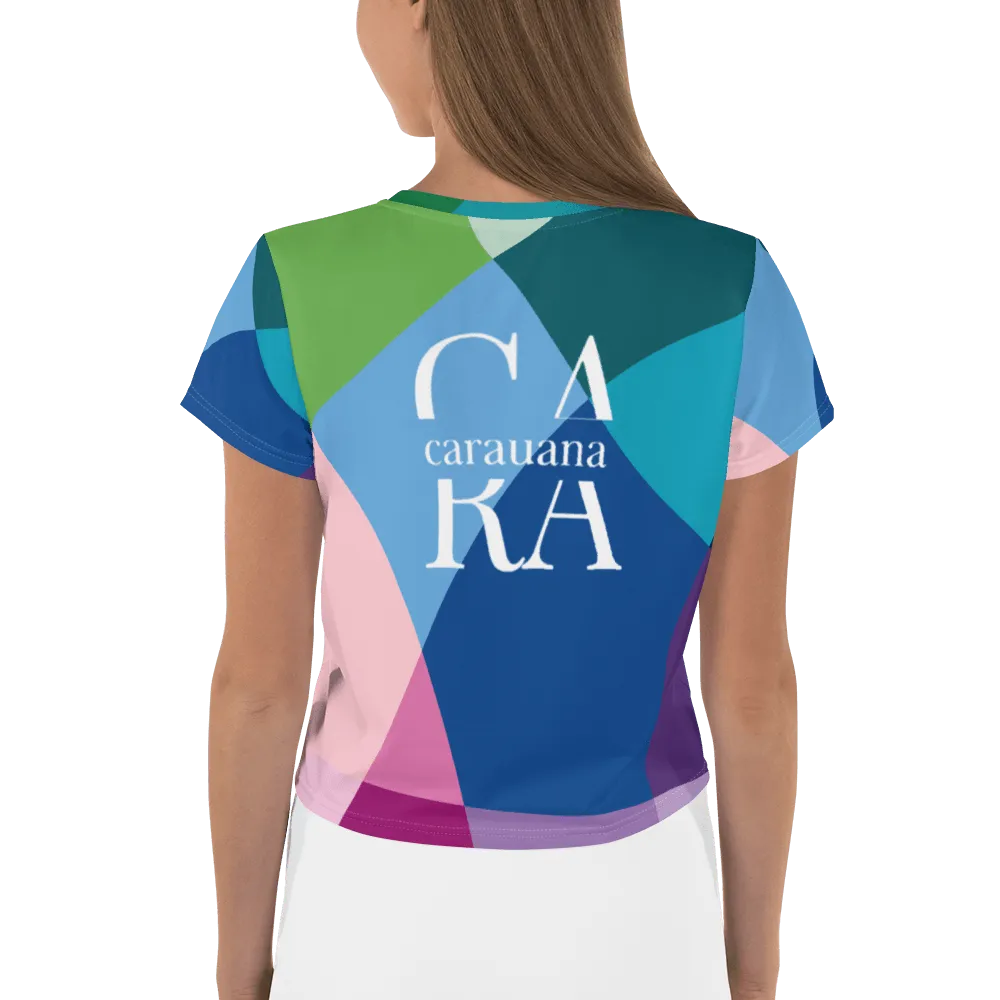 Carauana Crop Tee Blue