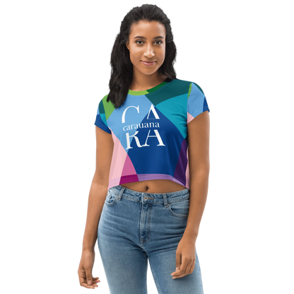 Carauana Crop Tee Blue