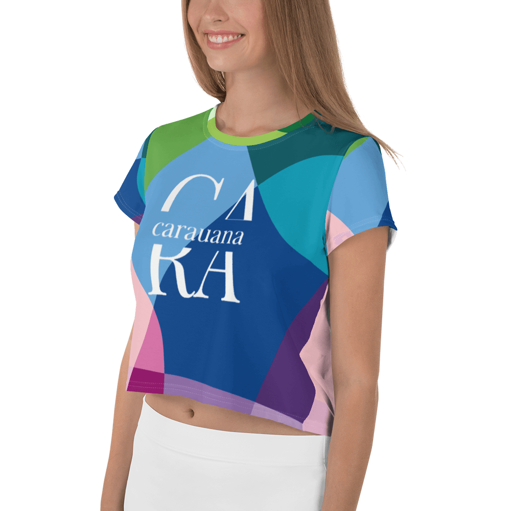 Carauana All-Over Print Crop Tee