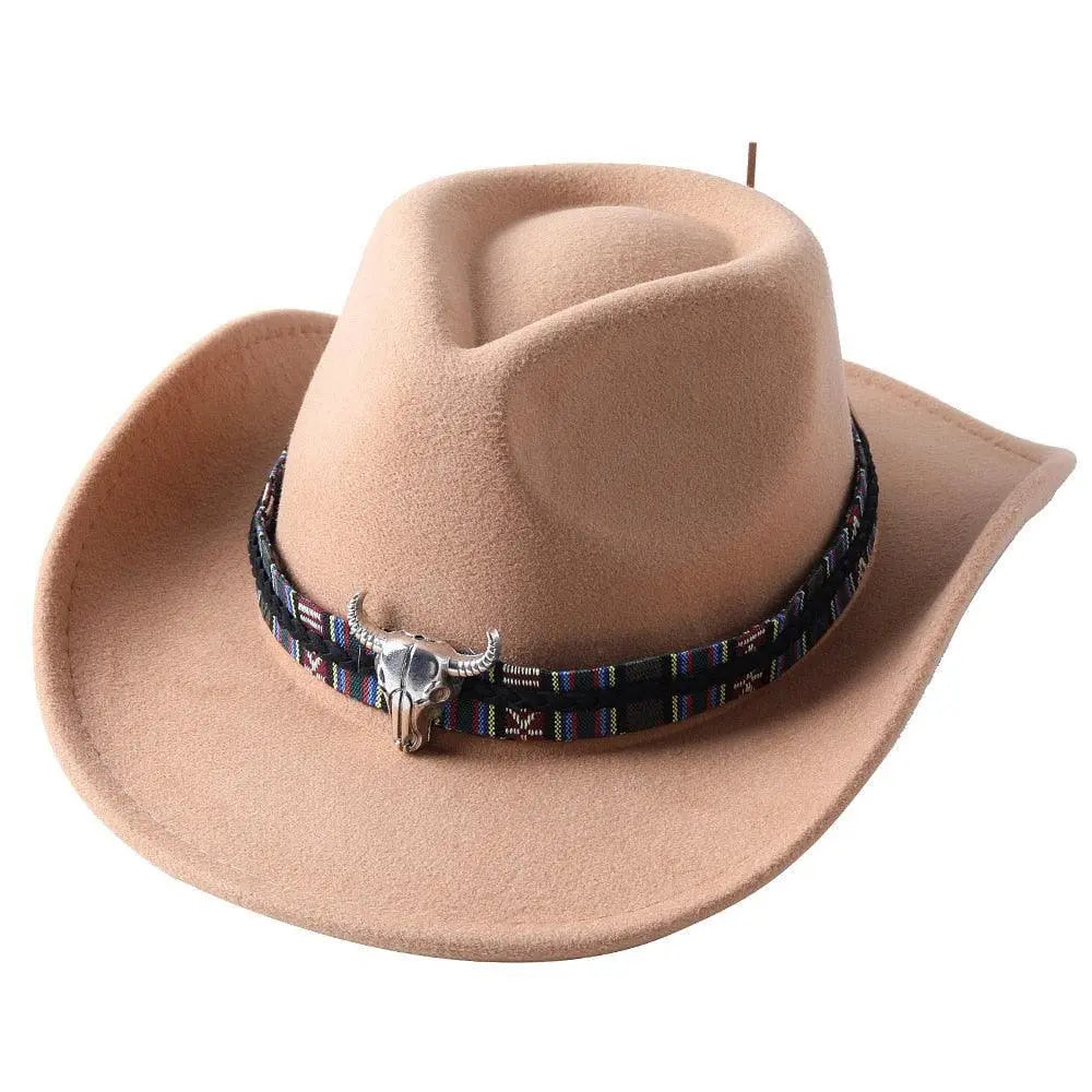 Cowboy hat monochrome felt Men and Women Carauana Store
