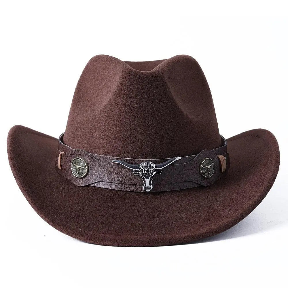 Cowboy hat monochrome felt Men and Women Carauana Store