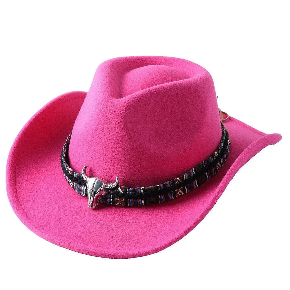 Cowboy hat monochrome felt Men and Women Carauana Store