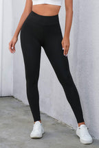 Crisscross Detail Wide Waistband Leggings Carauana Store