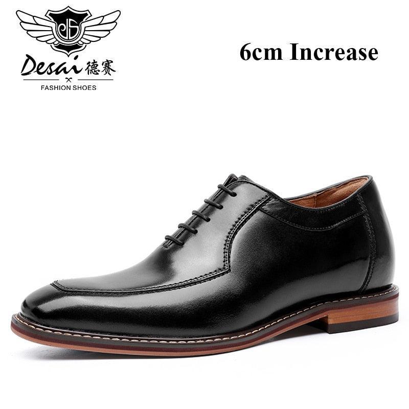Desai Men Dress Shoes Oxfords Genuine Leather Italian Formal Shoes Carauana Store