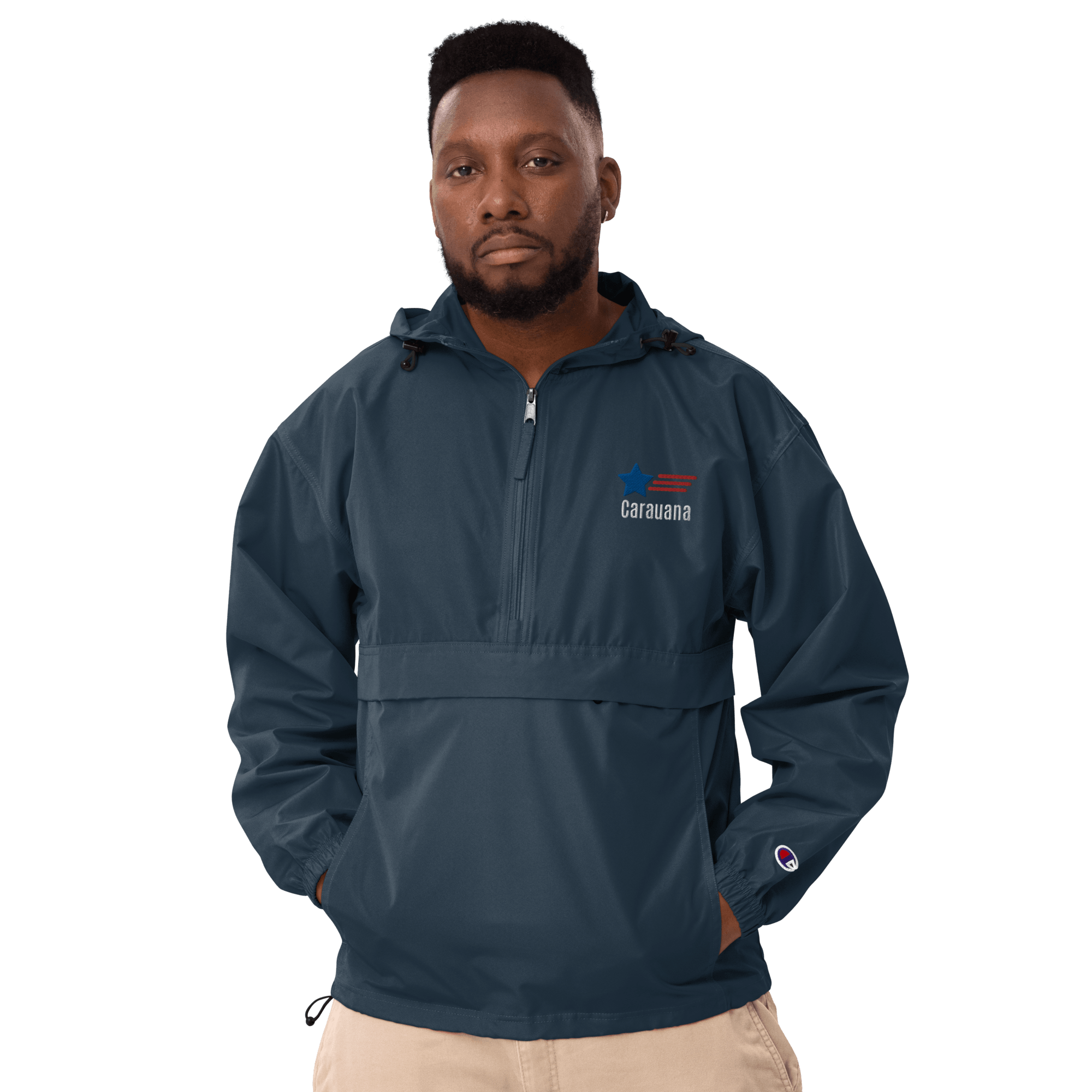 Embroidered Champion Packable Jacket Carauana Store