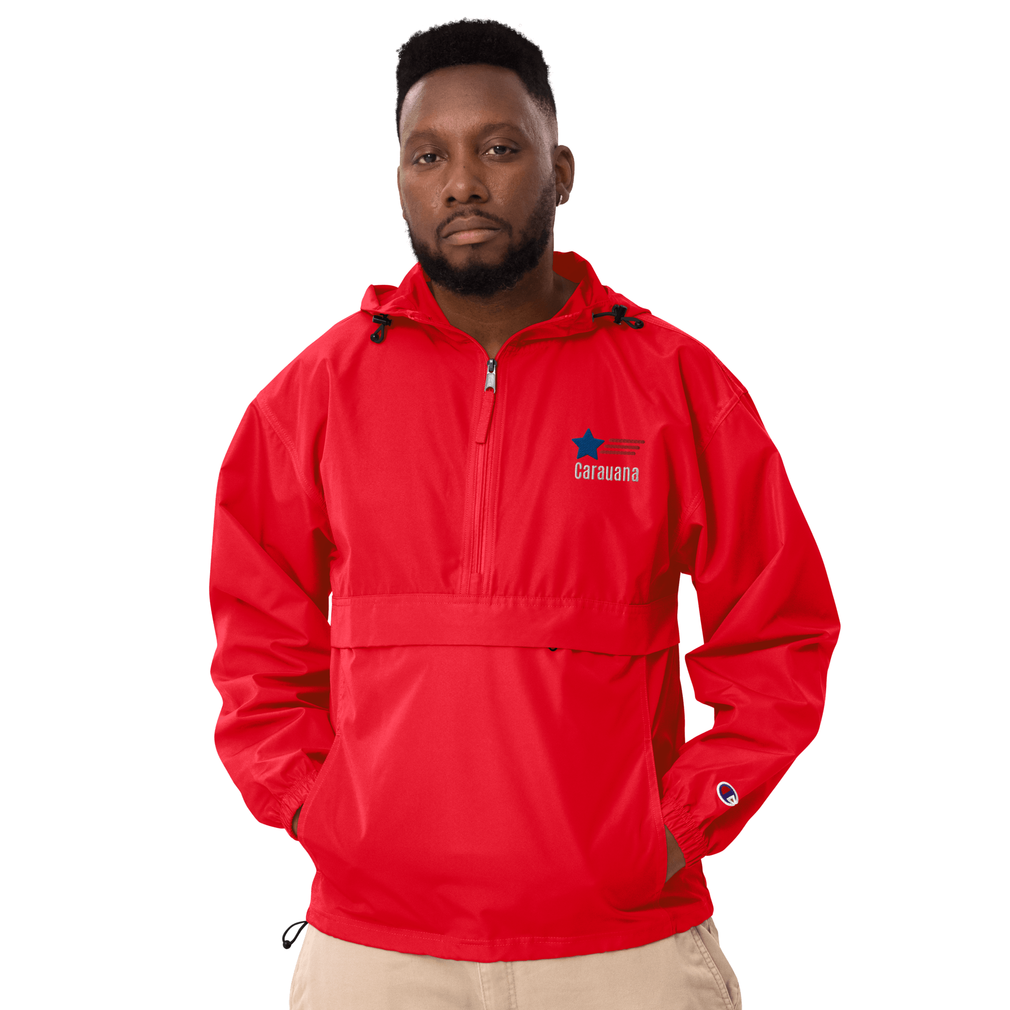 Embroidered Champion Packable Jacket Carauana Store